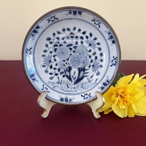 Blue White Porcelain Dish - Japan