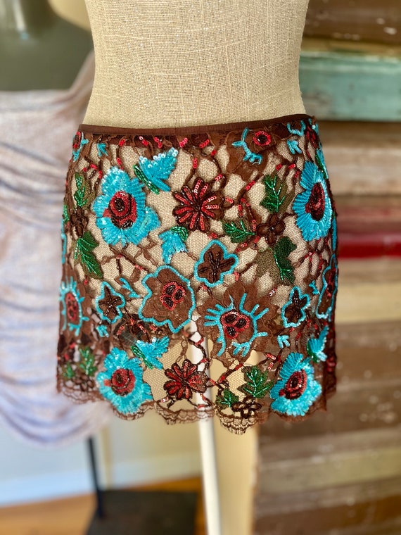 Dolce & Gabbana Embellished Lace Mini Skirt - Ital