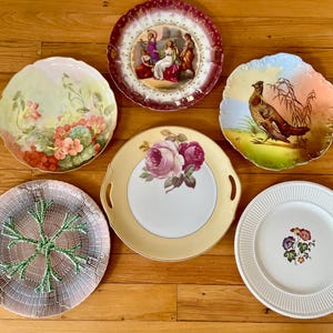 Vintage Decorative & Serving Plates- Europe