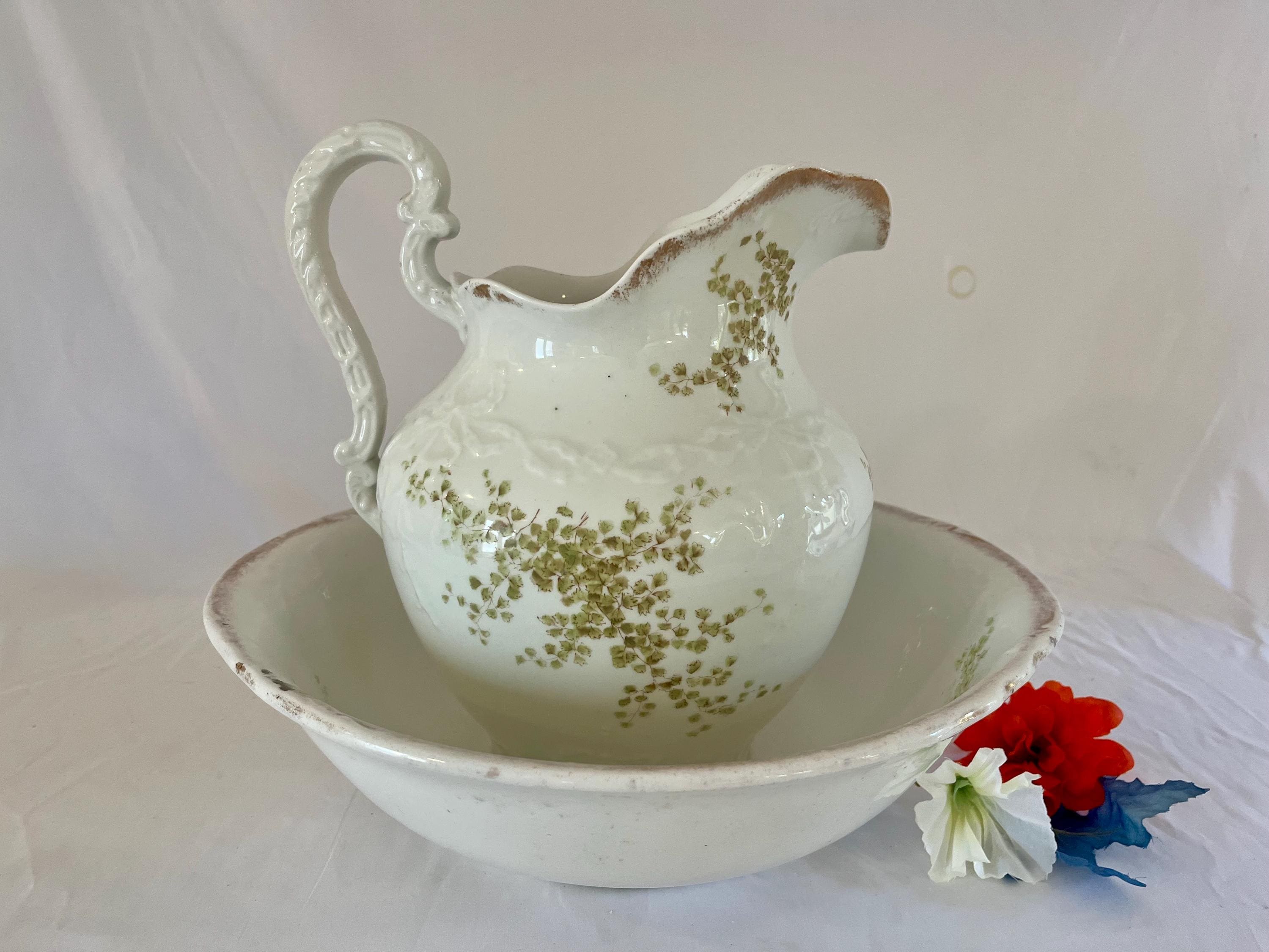 Antique wash basin with stand - Etsy 日本