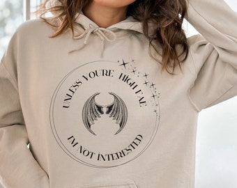 Sudadera con capucha de alta fae, sudadera de libro, merchandising de novio de libro, sudadera con capucha de libro, regalo de amante de los libros, sudadera de alta fae, merchandising libresco, camisa de amante de los libros