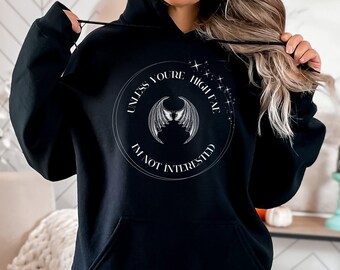 Sudadera con capucha de alta fae, sudadera de novio de libro, merchandising de novio de libro, amante de los libros, regalo de libro, sudadera de libro, sudadera con capucha de libro, sudadera con capucha de libro