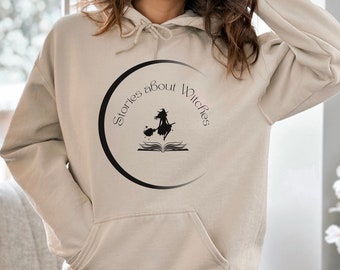 sudadera con capucha de libros de brujas, sudadera con capucha de brujas, sudadera con capucha de libro, mercadería de libros, regalo de libro, regalo de amante de libros, merchandising de amante de libros, merchandising de brujas, regalo de libro mágico