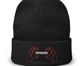 Gorro de bruja, gorro de trono de vidrio, gorro de pico negro de manon, sombrero de bruja, sombrero de temporada espeluznante, sombrero de pico negro de manon, sombrero de libro, sombrero de halloween