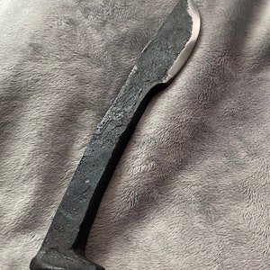 Hand forged railroad spike knife