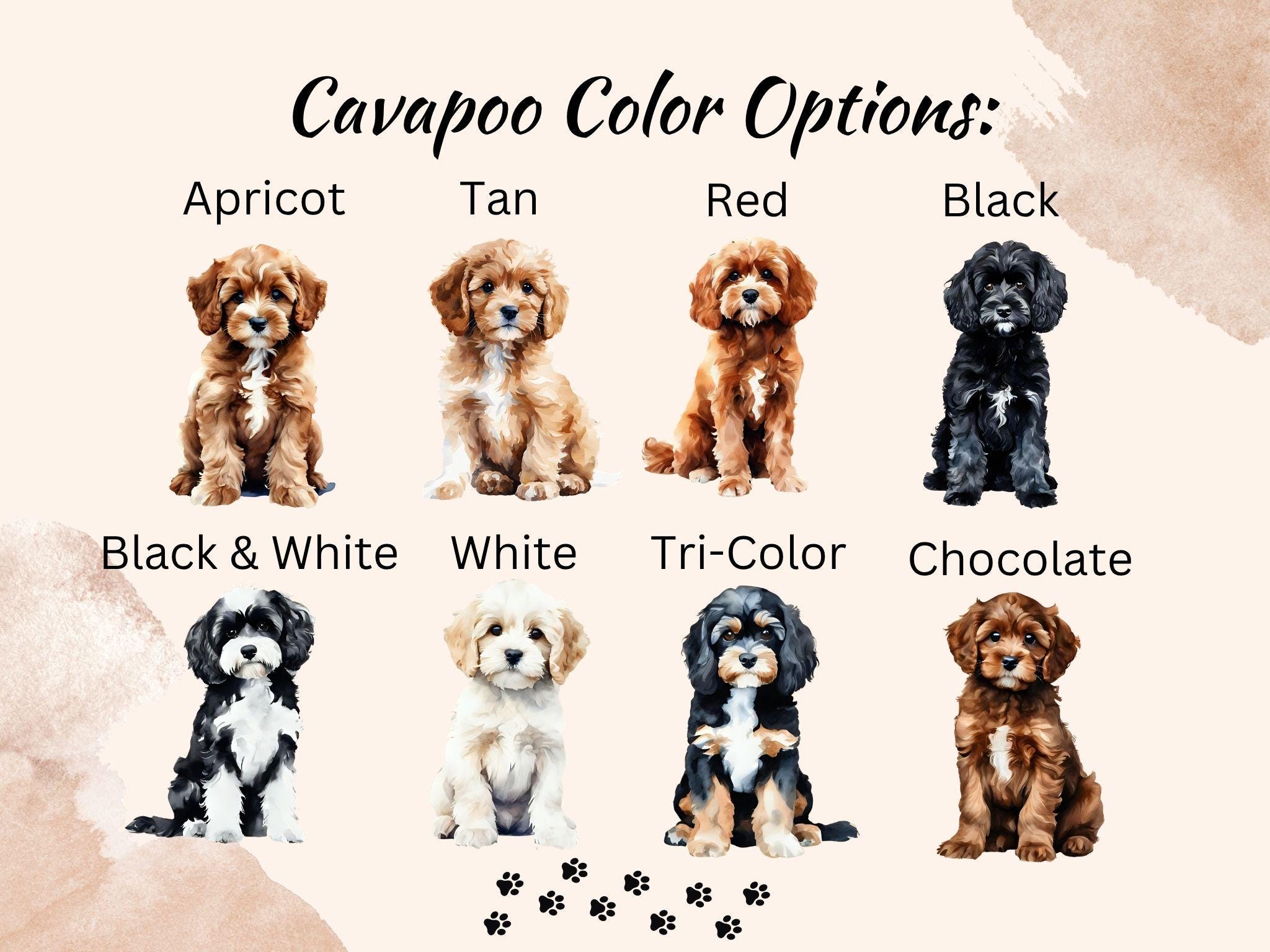 Cavapoo Fall Flag Custom Fall Cavapoo Welcome Flag 12x18 Pumpkin Spice Cavapoo Gifts ...
