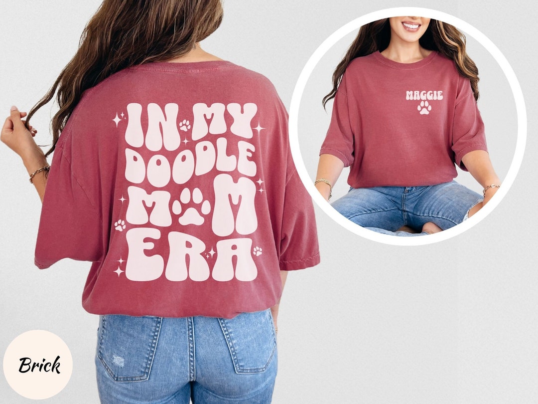 Custom Retro Goldendoodle Shirt Personalized Doodle Mom Era T-shirt ...