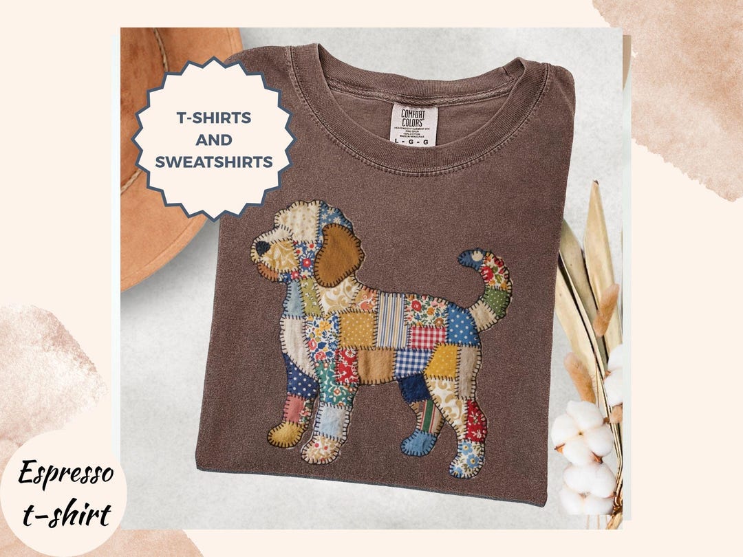 Floral Goldendoodle Shirt Printed FAUX Patchwork Aesthetic Doodle Mom ...