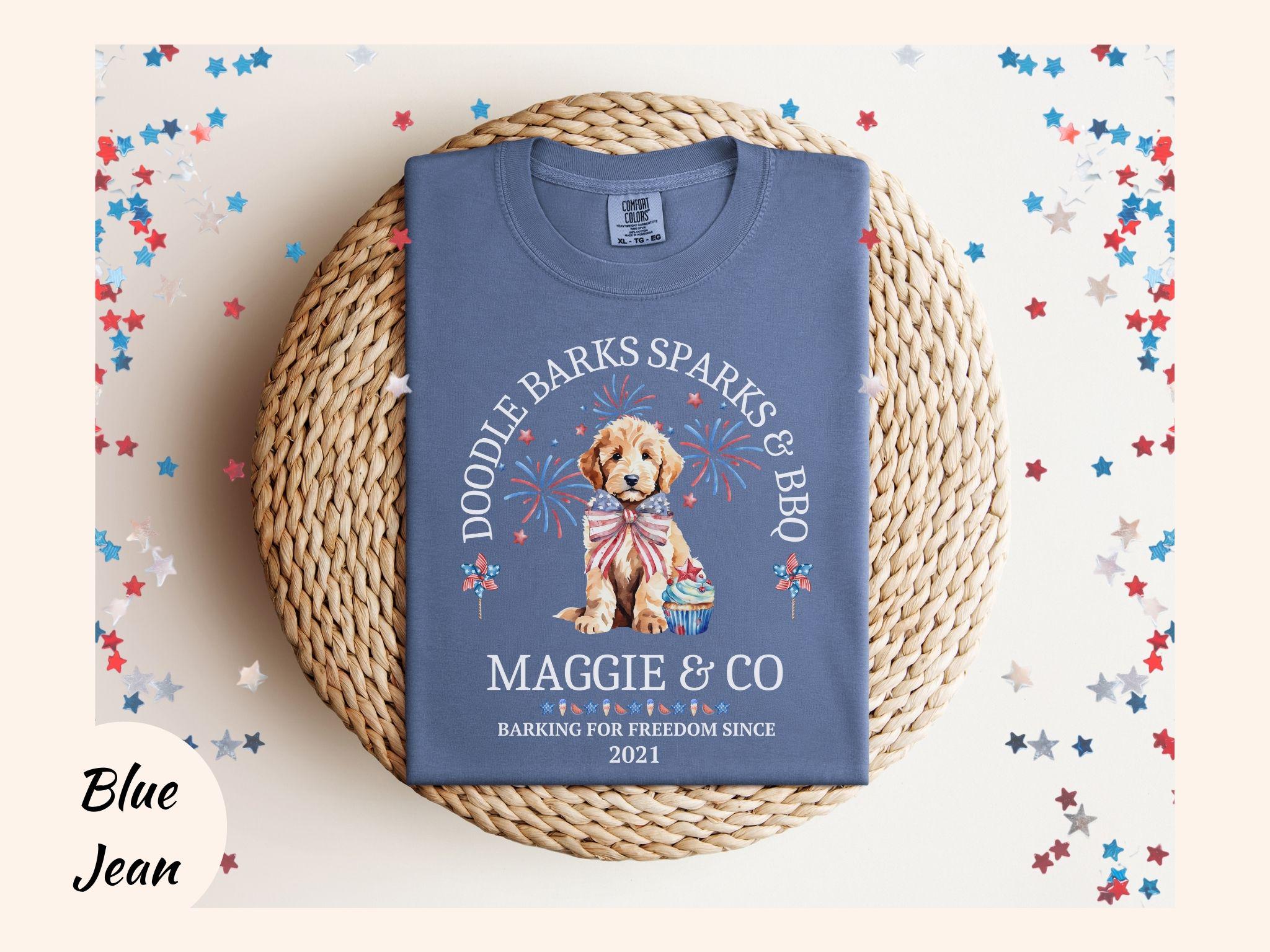 Custom 4th of July Goldendoodle Shirt Independence Day Doodle Mom Shirt ...