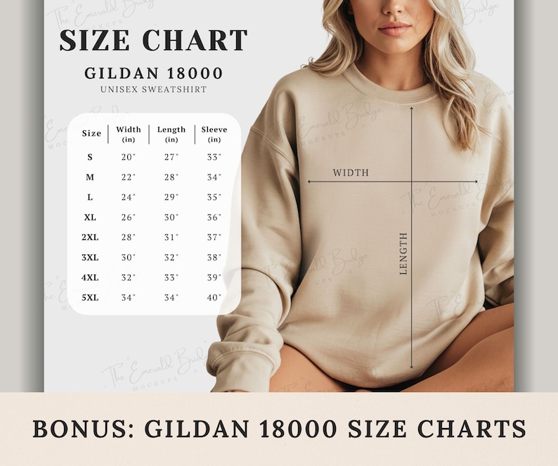 Gildan 18000 Mockup Bundle, Sweatshirt G180 Crewneck Mock-up Bundle, Model Mockup, Neutral Casual Simple Oversized Gildan 18000 Mocks Bundle image 3