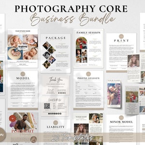 Photography Contract Business Bundle, Photography Forms, Photographer Pricing Guide, Print Release, Invoice, Brochure, CANVA Templates