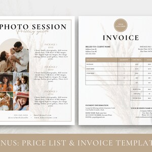 May include: A beige and brown printable invoice template with a floral design. The invoice includes sections for billing information, description, quantity, unit price, total, payment information, and business information. The text "INVOICE" is in a bold, black font.