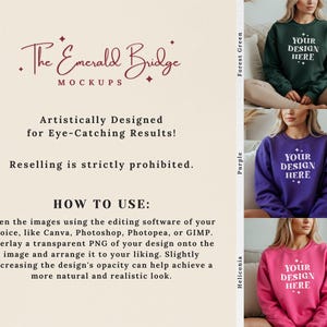 Gildan 18000 Mockup Bundle, Sweatshirt G180 Crewneck Mock-up Bundle, Model Mockup, Neutral Casual Simple Oversized Gildan 18000 Mocks Bundle image 6
