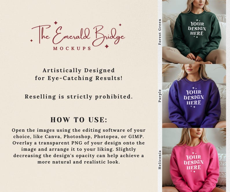 Gildan 18000 Mockup Bundle, Sweatshirt G180 Crewneck Mock-up Bundle, Model Mockup, Neutral Casual Simple Oversized Gildan 18000 Mocks Bundle image 6