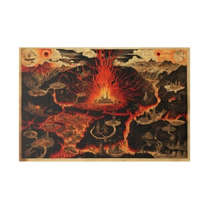 Landkarten für die Seele - Hell #1 Matte Canvas 24x16