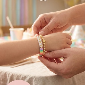 Custom Name Bracelet for Kids Personalized Name Jewelry Gift for Girls Birthday Party Favor Friendship Bracelet for Toddler Custom Bracelet image 12