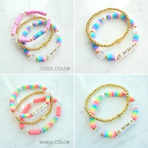 Custom Name Bracelet for Kids Personalized Name Jewelry Gift for Girls Birthday Party Favor Friendship Bracelet for Toddler Custom Bracelet image 4