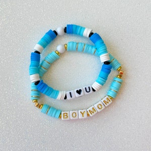 First Day of School Boys Bracelet Mom and Me Kindergarten Bracelets Preschool Back to School Gift for Boys Mom and Son Personalized Bracelet