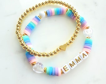 Custom Name Bracelet for Kids Personalized Name Jewelry Gift for Girls Birthday Party Favor Friendship Bracelet for Toddler Custom Bracelet
