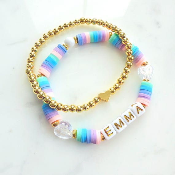 Custom Name Bracelet for Kids Personalized Name Jewelry Gift for Girls Birthday Party Favor Friendship Bracelet for Toddler Custom Bracelet