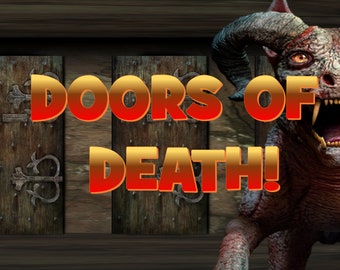 DOORS OF DEATH! - A multi-player PowerPoint game based on the 'Monty Hall Problem'. Avoid the Monstrous Thing! (Play in-person or virtually)