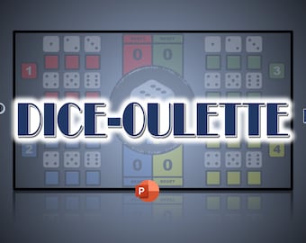 DICE-OULETTE - An original, fun, PowerPoint party game based on roulette but with a die rather than a wheel. Revamped for 2023.
