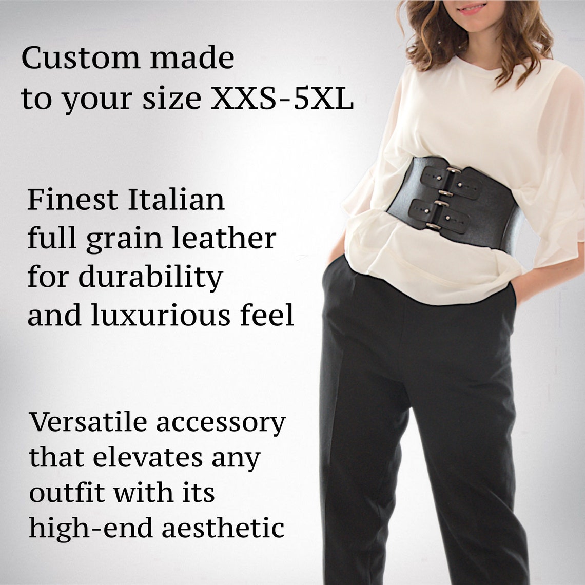 XXS5XL Corset Belt Leather Waist Cincher Women's Belt Etsy