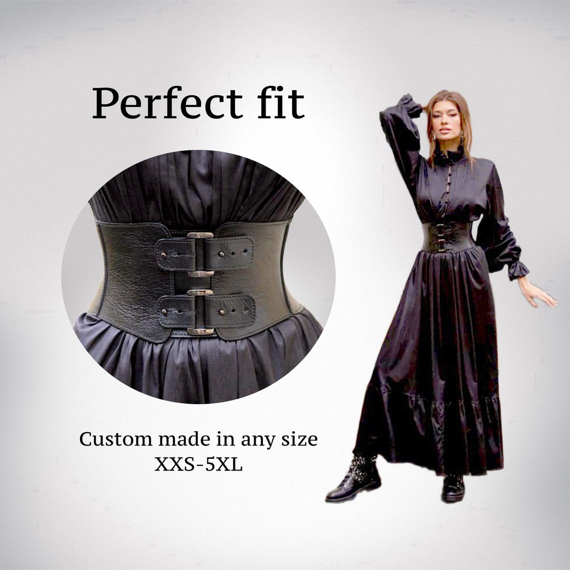 XXS5XL Corset Belt Leather Waist Cincher Women's Belt Etsy