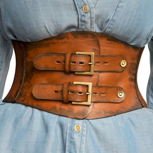 XXS-5XL Corset belt Leather women belt Steampunk corset Renaissance corset