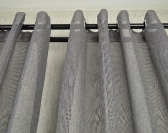 Weiße Netzvorhänge In 5 Designs – Aus Polyester, Mit Schlitz-Oberteil, Kaufbar Nach Meter