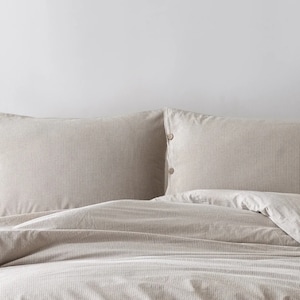 LINEN DUVET COVER with pillowcases set. French bedding vintage style queen size king size designed and made by DasarteHome new linen colours