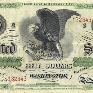 50 dollars 1865 - U.S.A. United States of America - Replica