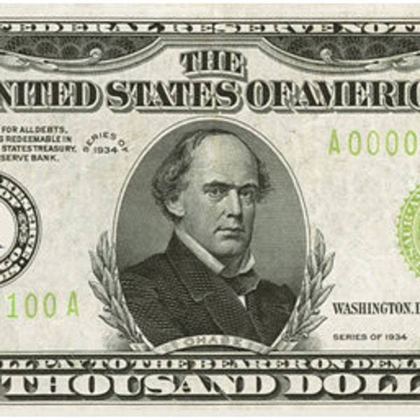 10,000 dollars - 1934 A - U.S.A. United States of America - Replica