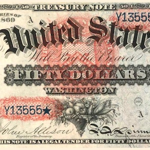 50 dollars 1869 - U.S.A. United States of America - Replica