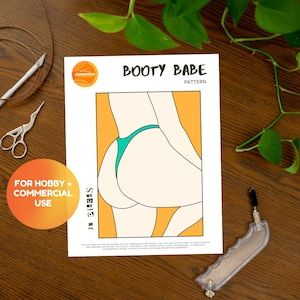 Booty Babe Stained Glass Pattern // DIGITAL DOWNLOAD