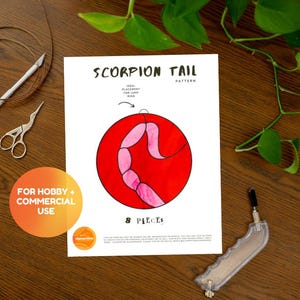 Scorpion Tail Stained Glass Pattern // DIGITAL DOWNLOAD