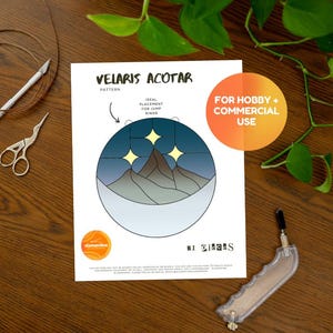 Modèle de vitrail ACOTAR Velaris // TÉLÉCHARGEMENT NUMÉRIQUE