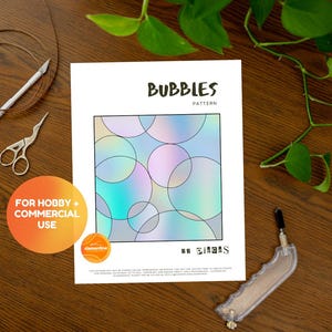 Bubbles Stained Glass Pattern // DIGITAL DOWNLOAD