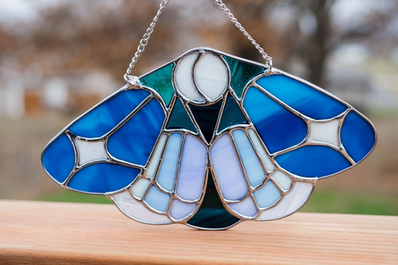 Stained Glass Pattern // DIGITAL DOWNLOAD - Moon Moth Luna - Etsy