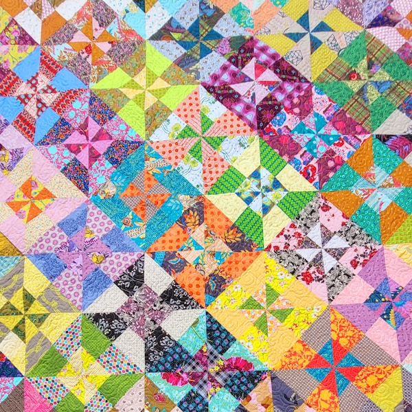 Deep Stash Modern Quilt Pattern by Sewdreads