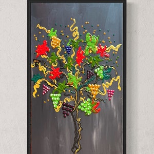 Picture acrylic on canvas 120x40