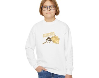 Afikomen Detektiv Jugend Sweatshirt, Passover Kinder Rundhalsausschnitt, Jüdischer Feiertag Shirt, Pesach Geschenk für Kinder