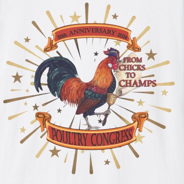 Northeastern Poultry Congress T Shirt, Congress chicken shirt, Poultry Congress, Congress T shirt, Poultry congress chicken shirt, 50 chicke