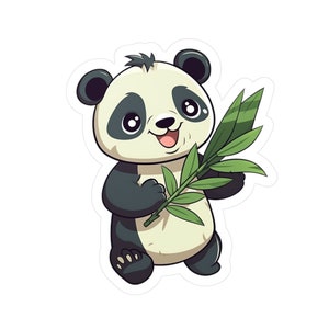 Panda pegatina Panda Clipart Animal Clipart lindo animal pegatinas portátil pegatina coche calcomanía planificador pegatinas