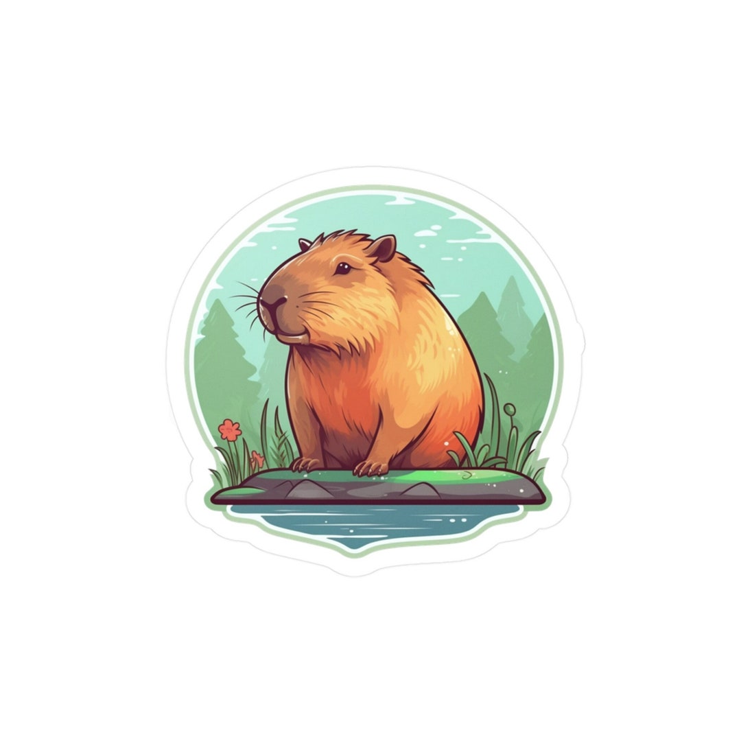Capybara Sticker Capybara Clipart Animal Clipart Cute Animal Stickers ...