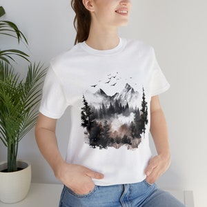 Nature Shirt Mountain Shirt Unisex T-Shirt Graphic Tee Gift for Nature Lover Shirt Earth Day Gift for Environmentalist Gift