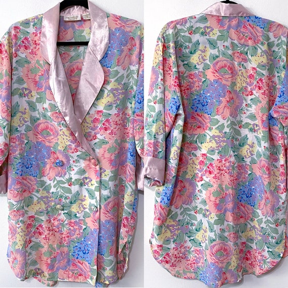 Vintage 90s Gold Label Victorias Secret Floral Ro… - image 7