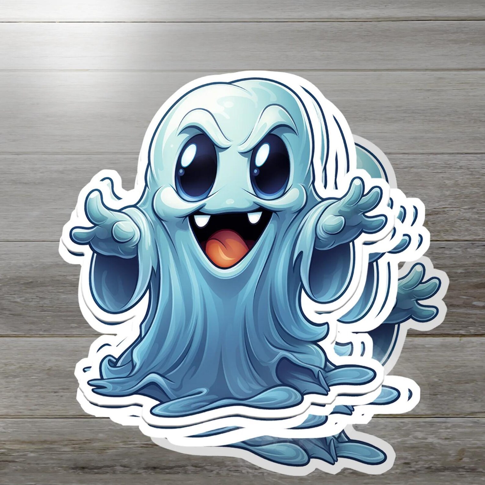 Ghost Vinyl Sticker – Halloween Laptop Decal - Etsy