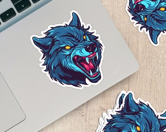 Mystical Wolf Vinyl Sticker - Embrace the Spirit of the Wild