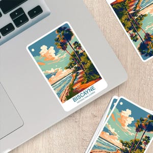 Biscayne National Park Sticker - Weatherproof Vinyl for Laptops, Water Bottles & More
